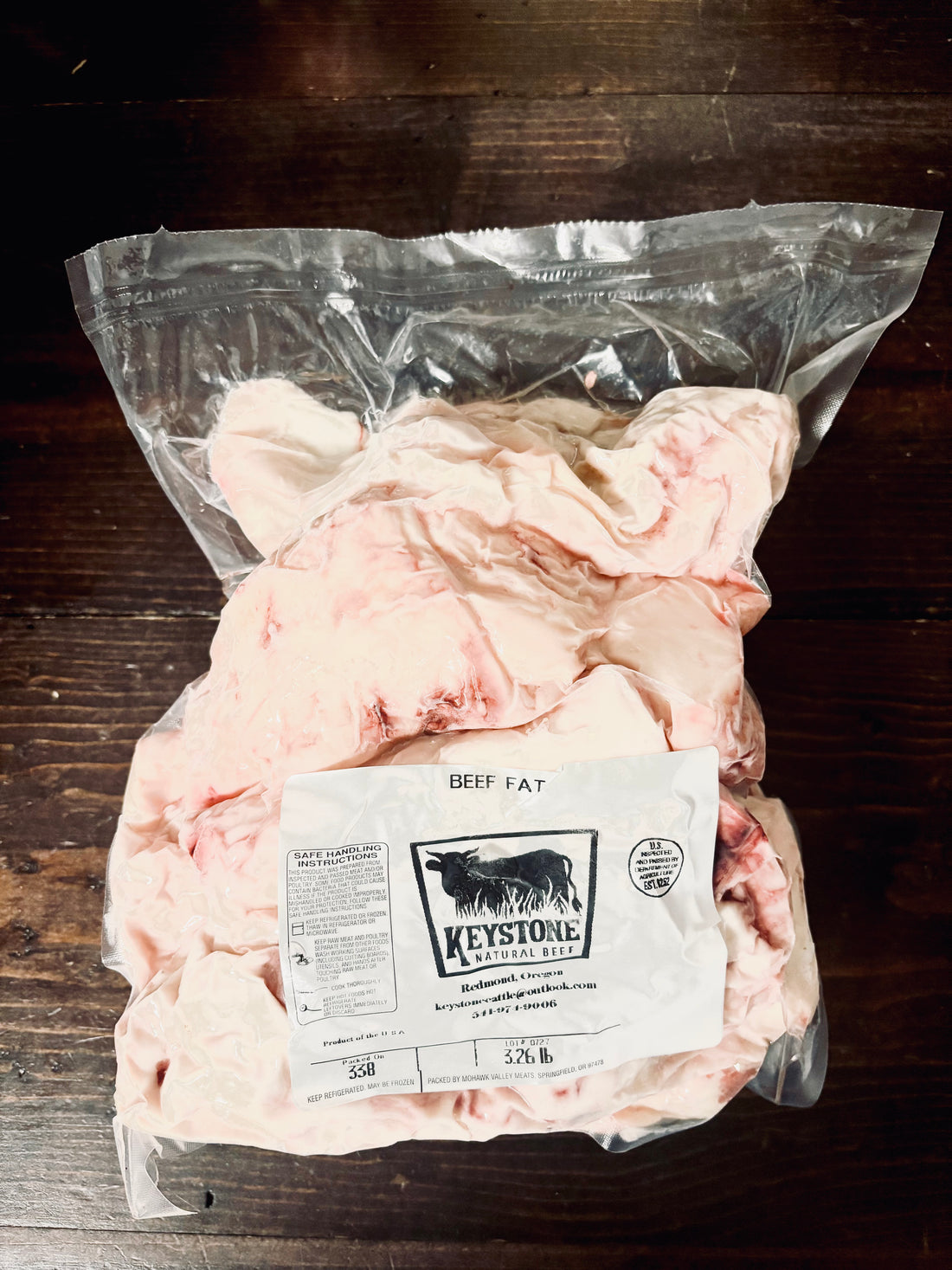 Raw Beef Suet (for making homemade tallow)